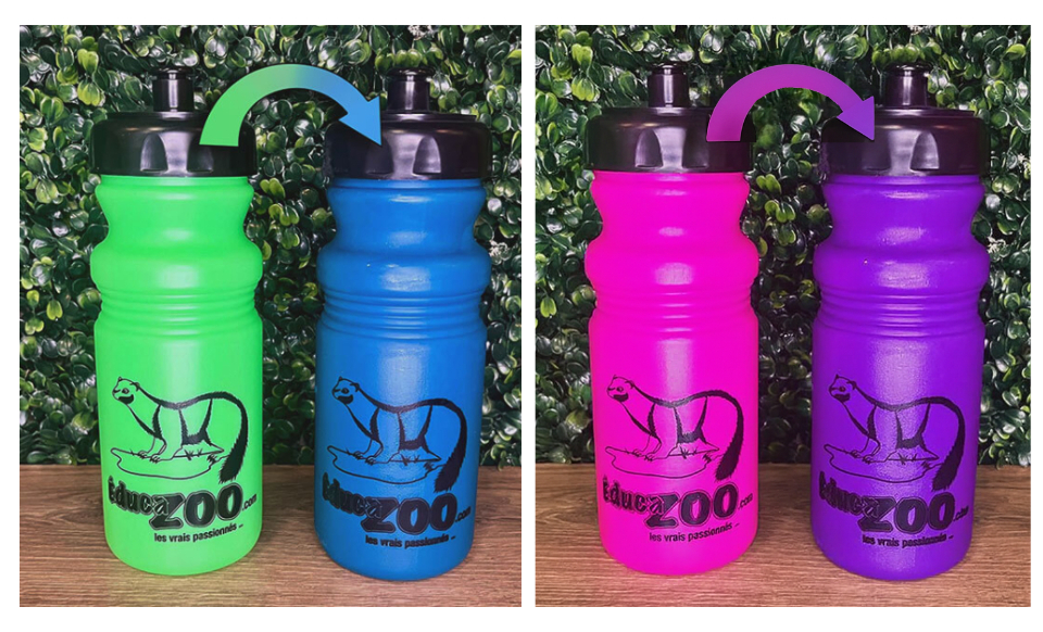 Water bottle that changes color - Non disponible - Bouteille d'eau qui change de couleur - Éducazoo