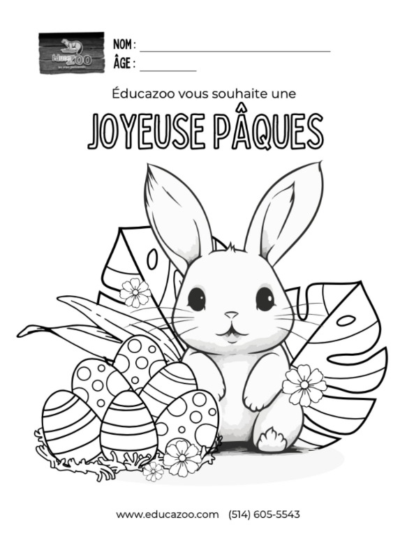 Activité de coloriage - Pâques 