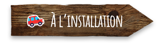 À l'installation